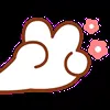 Стикер 35 ❤️ Видеоанимированный набор эмоджи с милым кроликом