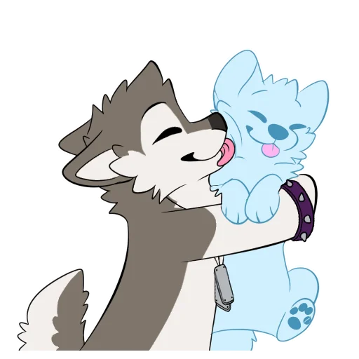 🐶 Стикер «Toony Faust (crazyhusky)» для Telegram