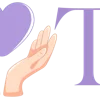 💜 Эмодзи «Фиолетовые светлые буквы, иконки» для Telegram