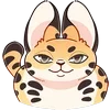 Стикер 24 Сервал Тортик