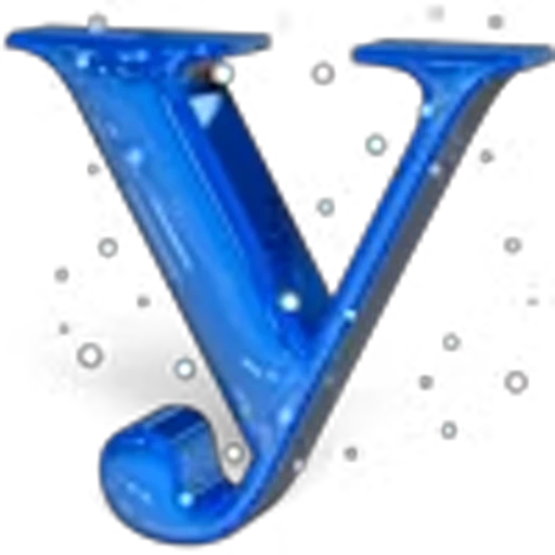 🤩 Эмодзи «Новогодние анимированные буквы синего цвета» для Telegram