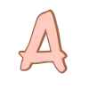 💗 Эмодзи «Розовые буквы, милые эмодзи» для Telegram