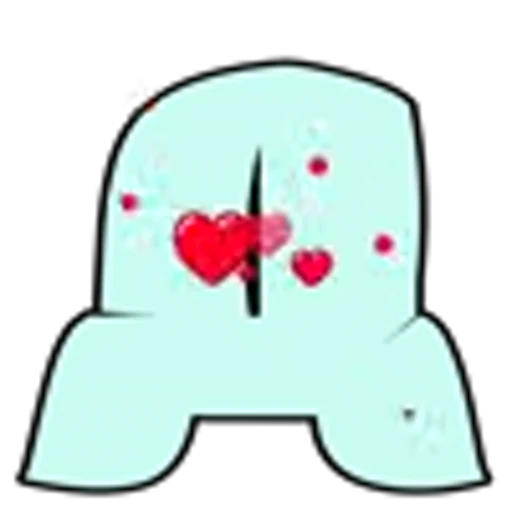 🤩 Эмодзи «Анимированные буквы с сердечками» для Telegram