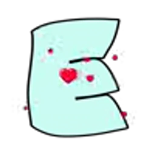 🤩 Эмодзи «Анимированные буквы с сердечками» для Telegram