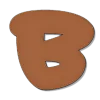 🤩 Эмодзи «Коричневые буквы и новогодние иконки» для Telegram