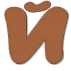 🤩 Эмодзи «Коричневые буквы и новогодние иконки» для Telegram