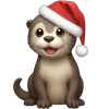 🤩 Эмодзи «Коричневые буквы и новогодние иконки» для Telegram