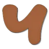 🤩 Эмодзи «Коричневые буквы и новогодние иконки» для Telegram