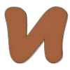 🤩 Эмодзи «Коричневые буквы и новогодние иконки» для Telegram