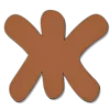 🤩 Эмодзи «Коричневые буквы и новогодние иконки» для Telegram
