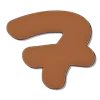 🤩 Эмодзи «Коричневые буквы и новогодние иконки» для Telegram