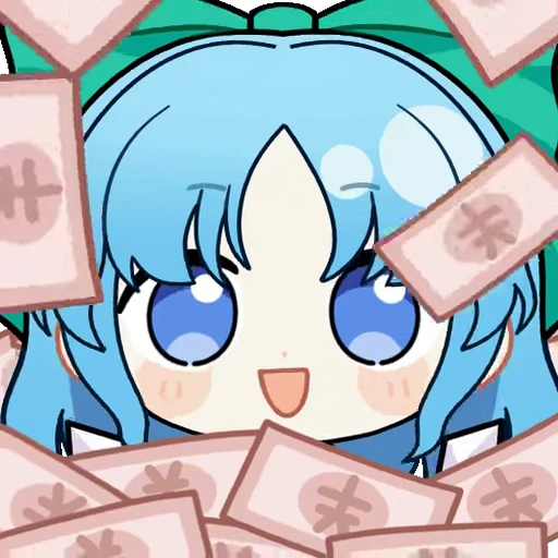 🤑 Стикер «琪露诺» для Telegram