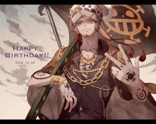🔪 Стикер «Trafalgar Law» для Telegram