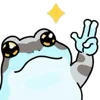 Стикер 47 👏 Tree Frog - лягушки