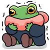 Стикер 48 👏 Tree Frog - лягушки