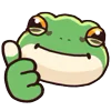 Стикер 16 👏 Tree Frog - лягушки