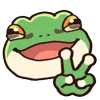 Стикер 17 👏 Tree Frog - лягушки