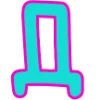 🚩 Эмодзи «Буквы с обводкой в двух разных цветах» для Telegram