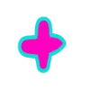 ➕ Эмодзи «Яркие розовые буквы с обводкой, таблички с текстом» для Telegram