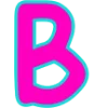 🚩 Эмодзи «Яркие розовые буквы с обводкой, таблички с текстом» для Telegram