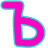 🚩 Эмодзи «Яркие розовые буквы с обводкой, таблички с текстом» для Telegram