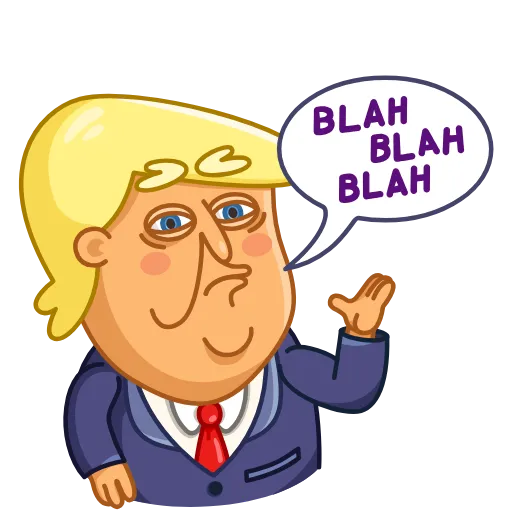 Стикер 15 Trump