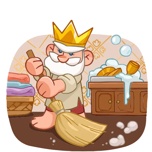 🧹 Эмодзи «Царь» для Telegram