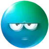 😔 Эмодзи «Бирюзовые эмодзи» для Telegram