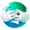 😐 Эмодзи «Бирюзовые эмодзи» для Telegram