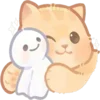 Стикер 25 Cats #cat #cute #girl #animal