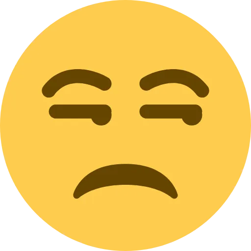 😒 Эмодзи «Twemoji Smileys» для Telegram