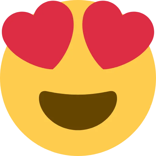 😍 Эмодзи «Twemoji Smileys» для Telegram