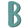 🔡 Эмодзи «Бирюзовые буквы, векторные, осенние иконки» для Telegram