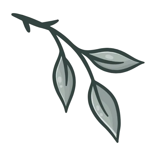 🌿 Эмодзи «Бирюзовые буквы, векторные, осенние иконки» для Telegram