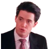 Стикер 6 😝 Набор эмоджи по сериалу «Twin Peaks Твин Пикс»