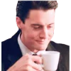 Стикер 9 😝 Набор эмоджи по сериалу «Twin Peaks Твин Пикс»