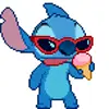Стикер 18 Stich #status #cute #girl #emoji