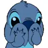 Стикер 25 Stich #status #cute #girl #emoji