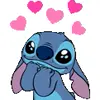 Стикер 41 Stich #status #cute #girl #emoji