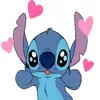 Стикер 39 Stich #status #cute #girl #emoji