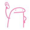 Стикер 10 Flork Pink Amp