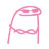 Стикер 4 Flork Pink Amp