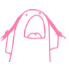 Стикер 9 Flork Pink Amp