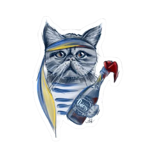 🐈 Стикер «SupportUkraine» для Telegram