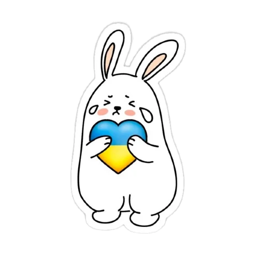 🐇 Стикер «SupportUkraine» для Telegram