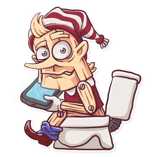 🚽 Стикер «Ugly Boo» для Telegram