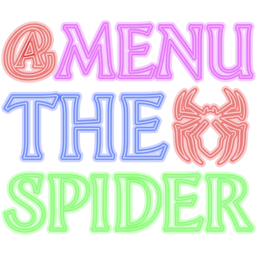 Стикер 41 Menu The Spider