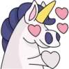 Стикер 40 🦄 Unicorn Emoji - единороги
