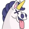 Стикер 14 🦄 Unicorn Emoji - единороги
