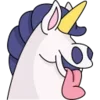 Стикер 13 🦄 Unicorn Emoji - единороги